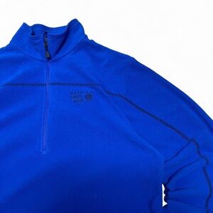 Mountain hard wear quarter zip up royal blue fleece